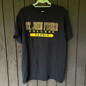 St. John Fisher College Black Tennis T-Shirt